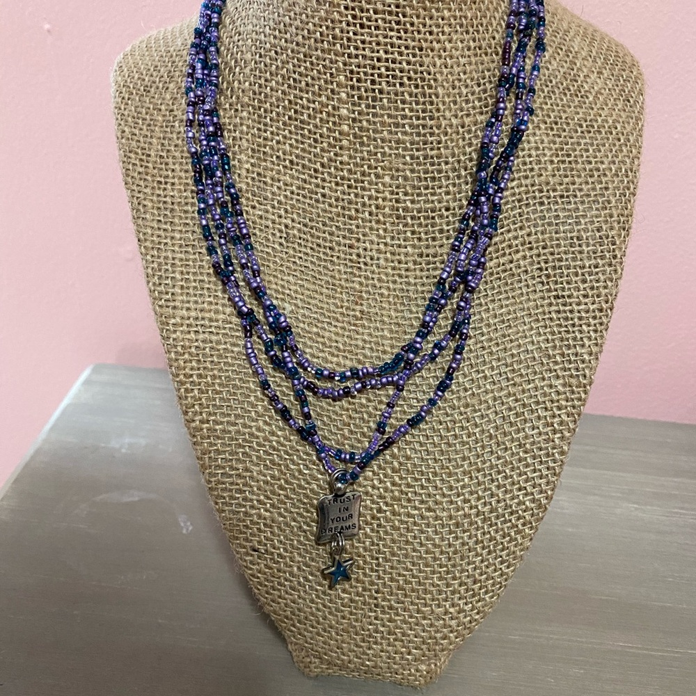 Handmade beaded necklace